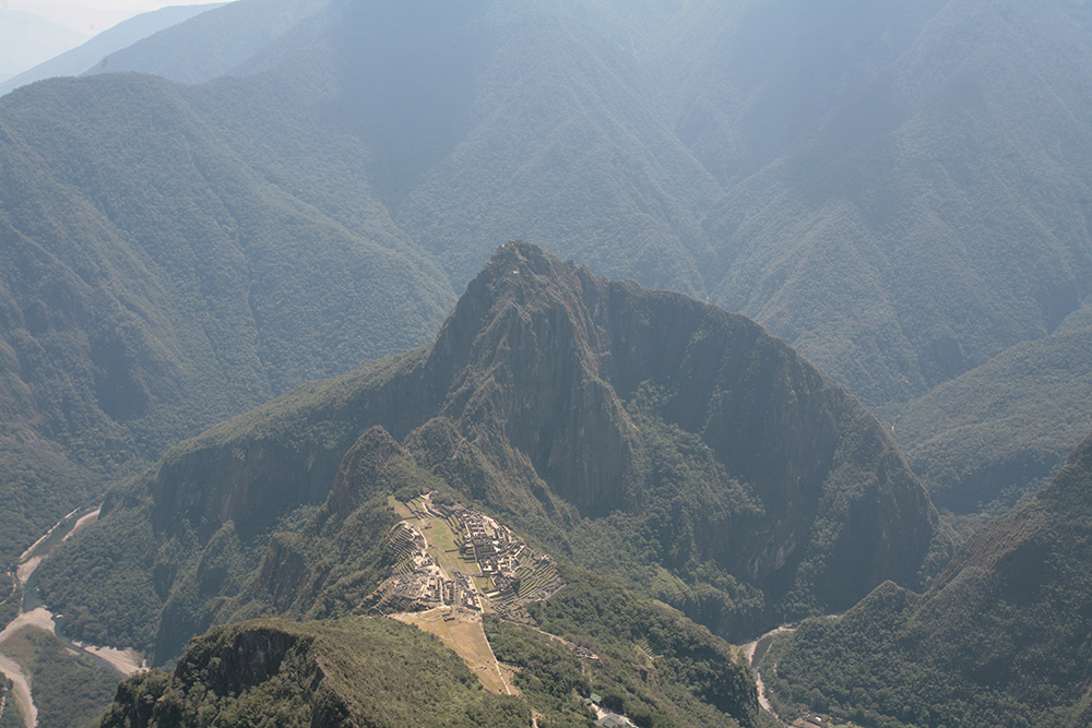 View of Machu Picchu Peru Llama Travel