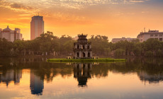 Turtle Tower, Hoan Kiem Lake, Hanoi
