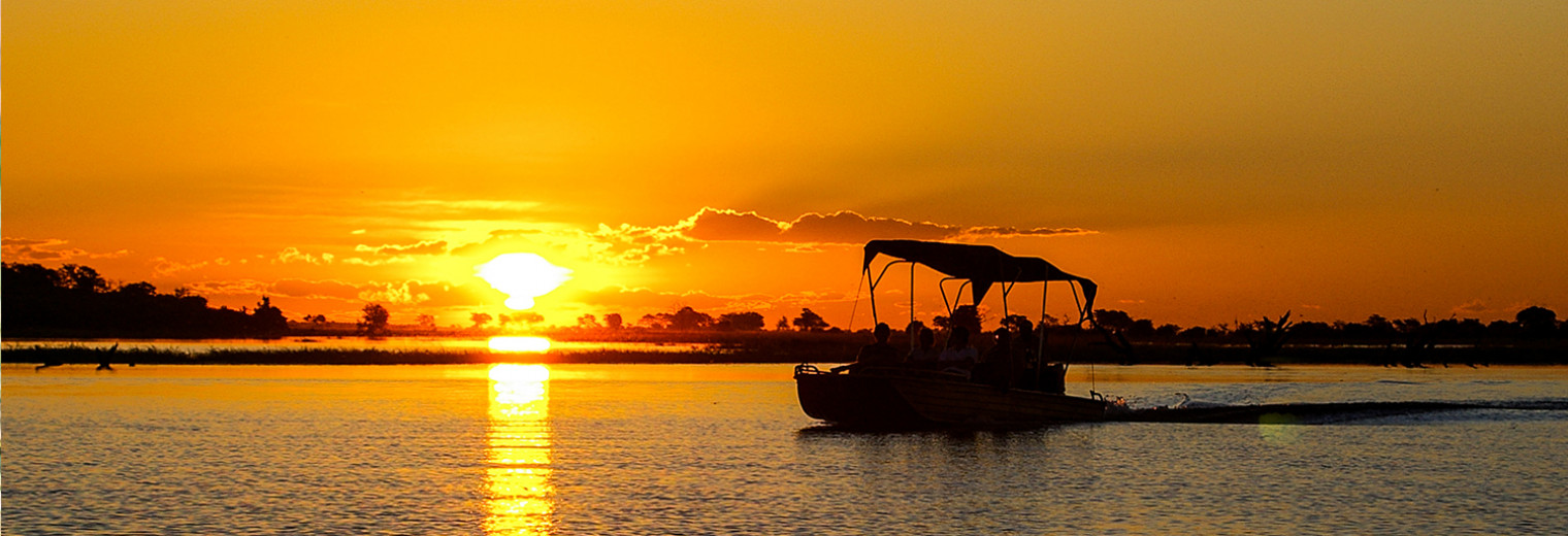 River sunset, Chobe National Park, Botswana