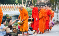 Alms giving, Luang Prabang, Laos