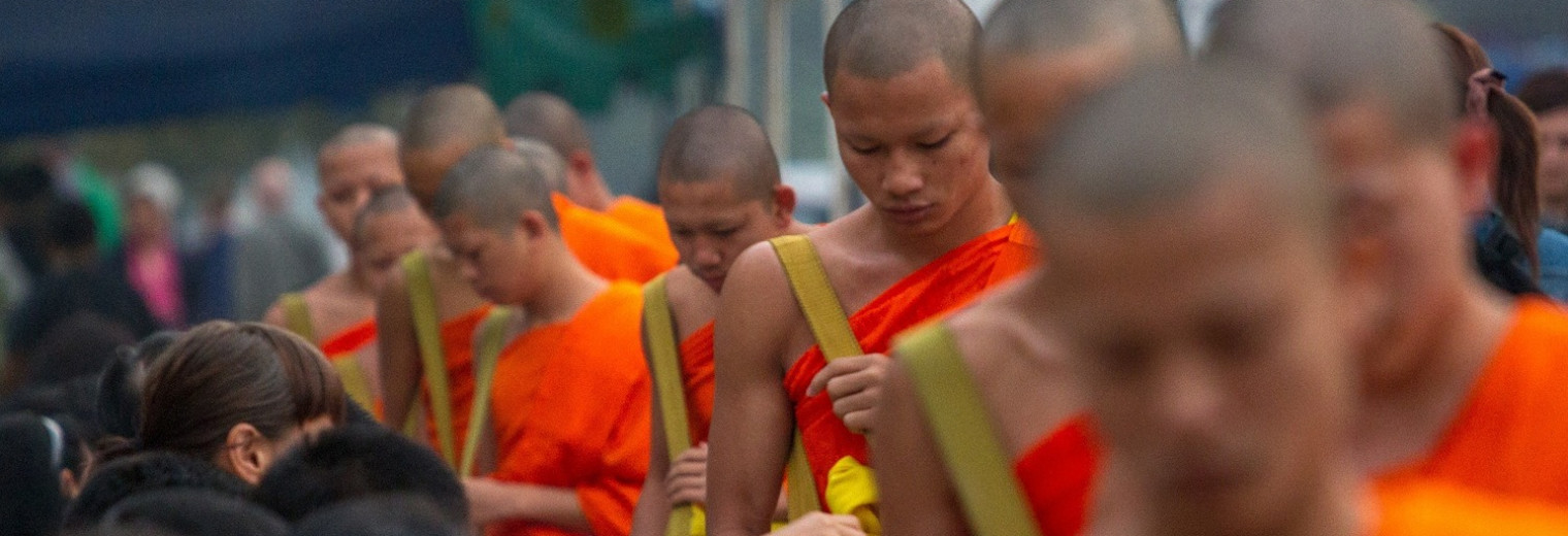 Alms giving, Luang Prabang, Laos