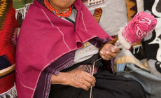 Indigenous lady at Otavalo Market, Ecuador