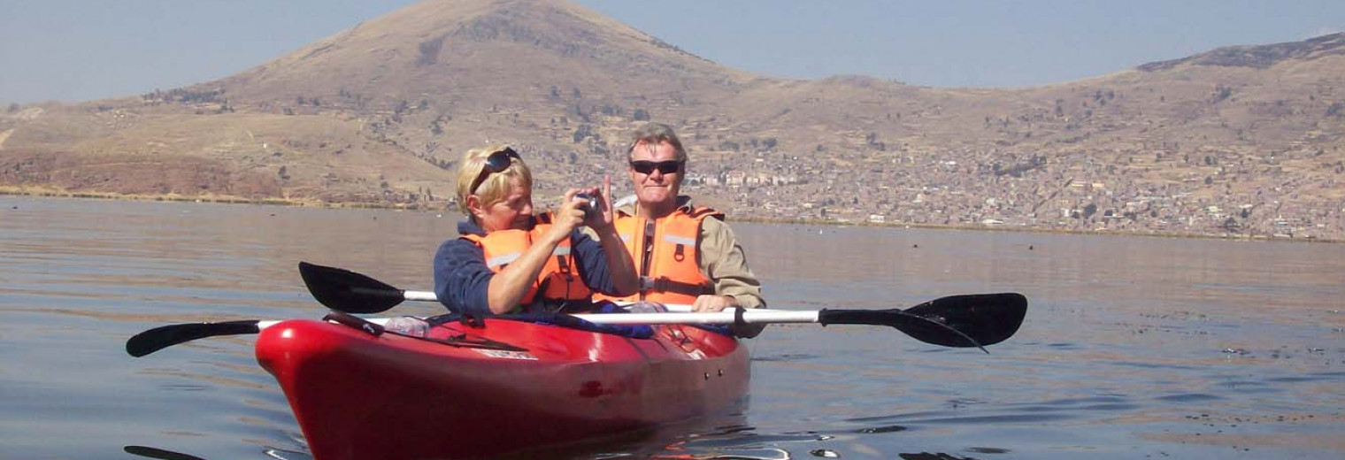 Kayaking, Lake Titicaca, Peru